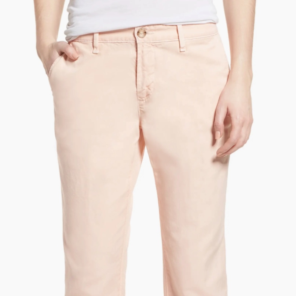 Women's Ag Adriano Goldschmied Pink Pastel Cotton Twill Chino Pants - SIZE 25